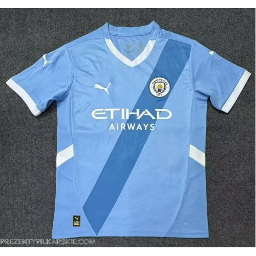 Stroje piłkarskie Manchester City Koszulka Podstawowej 2025-26 Krótki Rękaw
